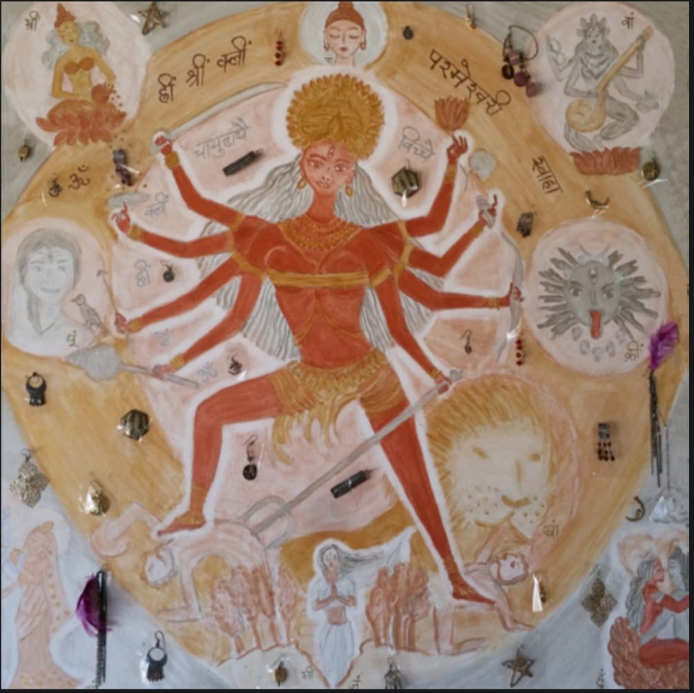 Mandala of Goddesses and mantras